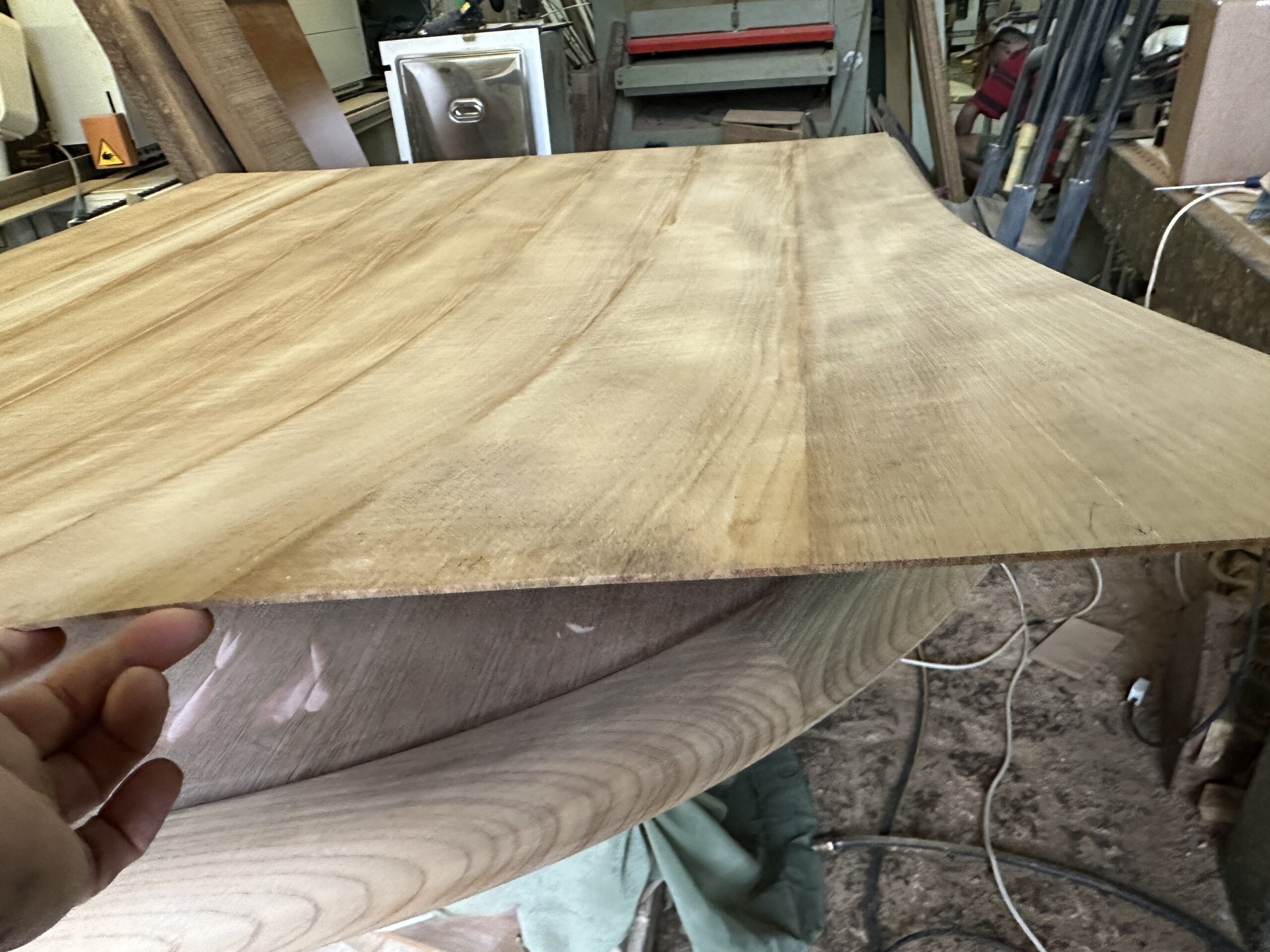 "Repairing bespoke wood veneer in Malta"